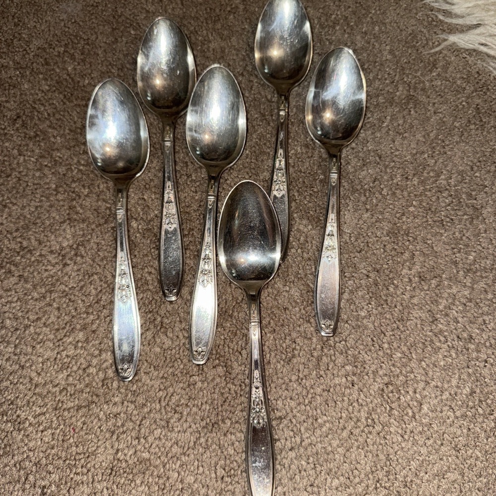 Vintage Rogers Bros 1847 Ambassador Pattern‎ Soup Spoons 5